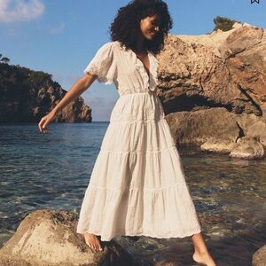 Doen Cream Lace Maxi Gabriella Dress